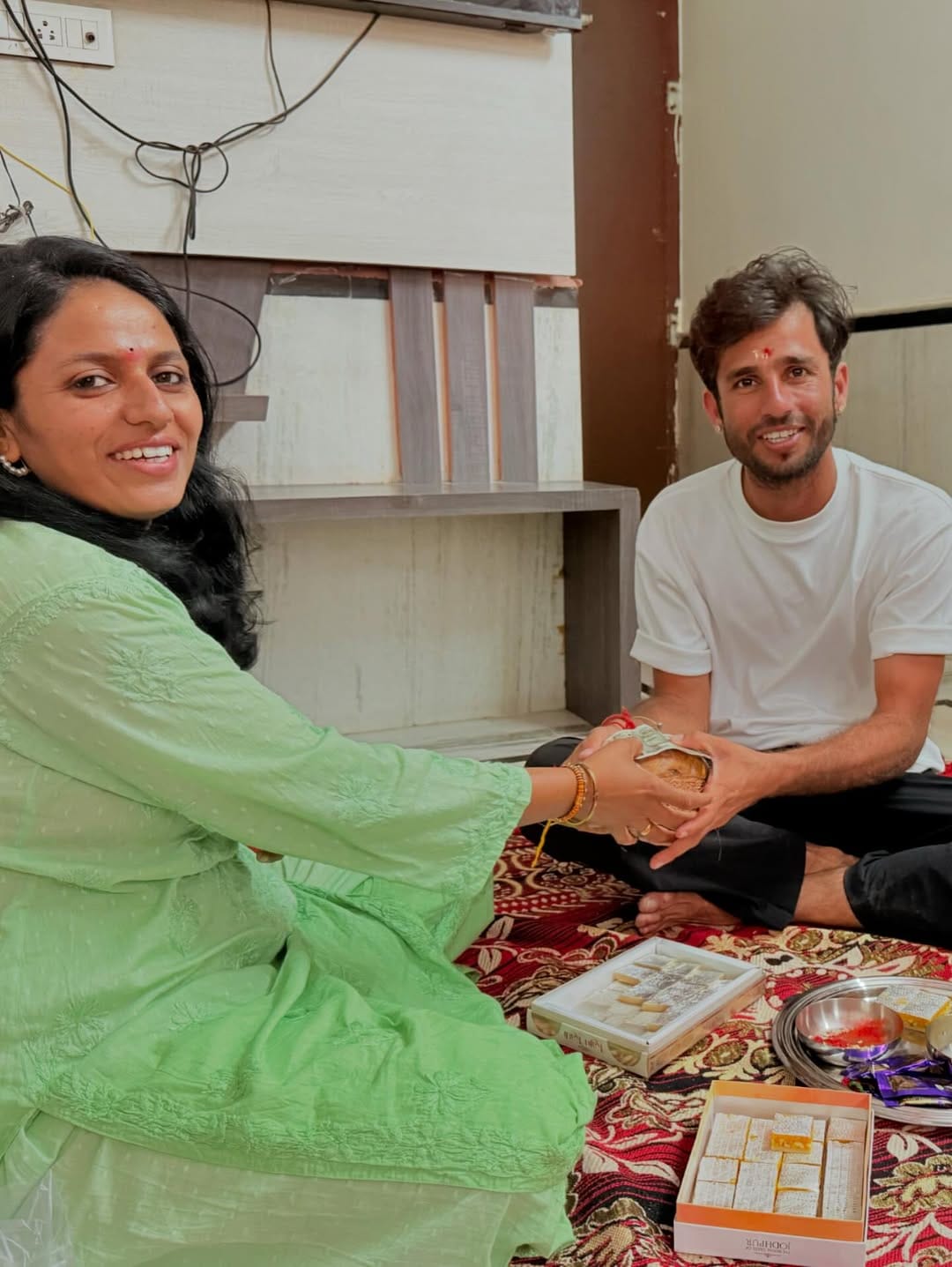 Cricketers Raksha Bandhan