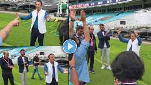 Sunil Gavaskar Singing Mere Desh Ki Dharti Song & Dance After India Oval Test win Video