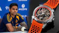 Suryakumar Yadav Watch: राम, हनुमान अन् अयोध्येचं मंदिर! सूर्यादादाने घातलेल्या भगव्या घड्याळाने वेधलं सर्वांचं लक्ष; किंमत ऐकाल तर चक्रावून जाल