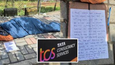 ‘TCS कर्मचाऱ्यावर पुण्यातील ऑफिसबाहेर फूटपाथवर झोपण्याची आली वेळ’, कारण काय?