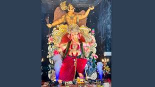 This years 35 foot tall Ganeshotsav idol will be in Chopra city