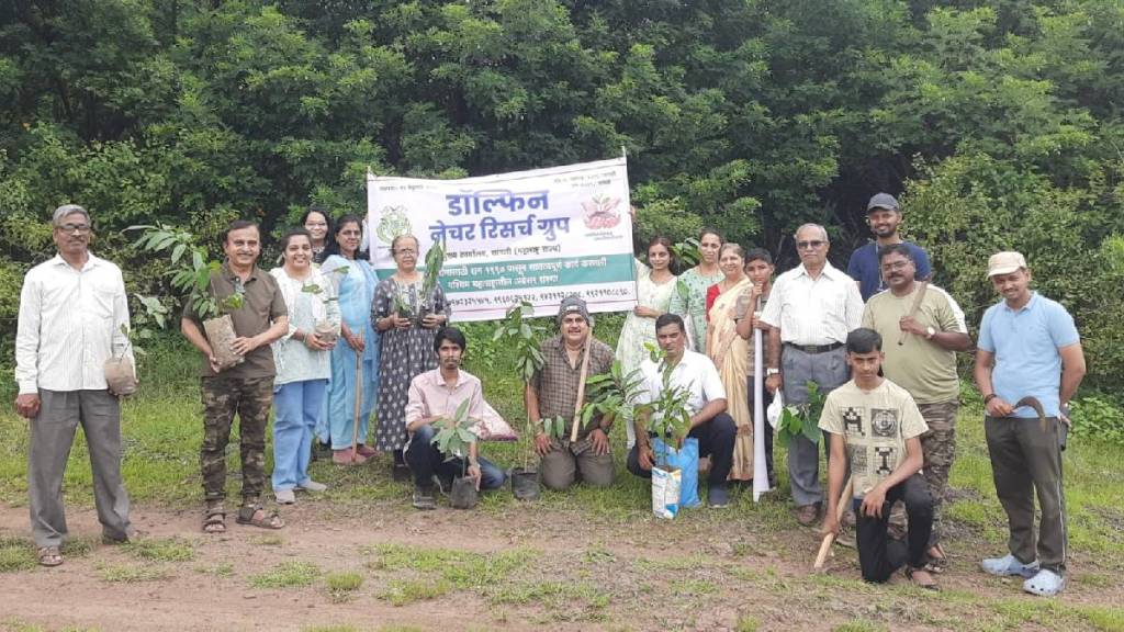 Tree plantation in Dandoba area of Sangli
