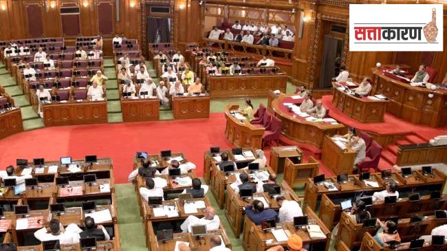 MLAs and MLCs of the UP Legislature sat through marathon session planned by the Yogi Adityanath-led government for a debate on its proposal to ‘transform’ the state. (Experss photo by Vishal Srivastav)