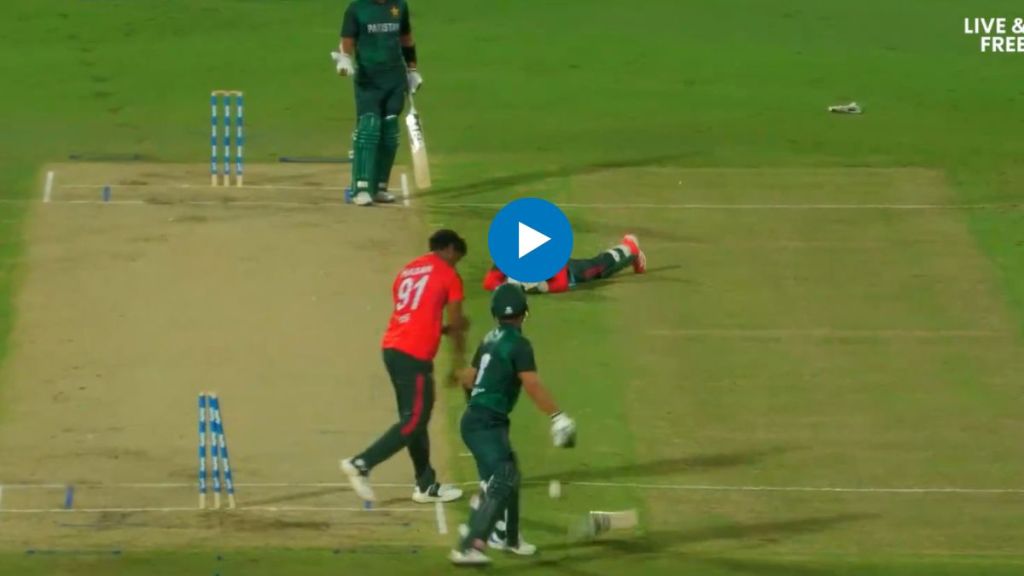 Khawaja Nafey run out