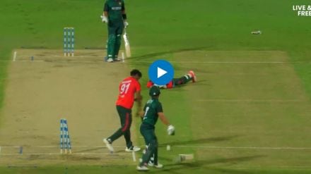 Khawaja Nafey run out Khawaja Nafey run out
