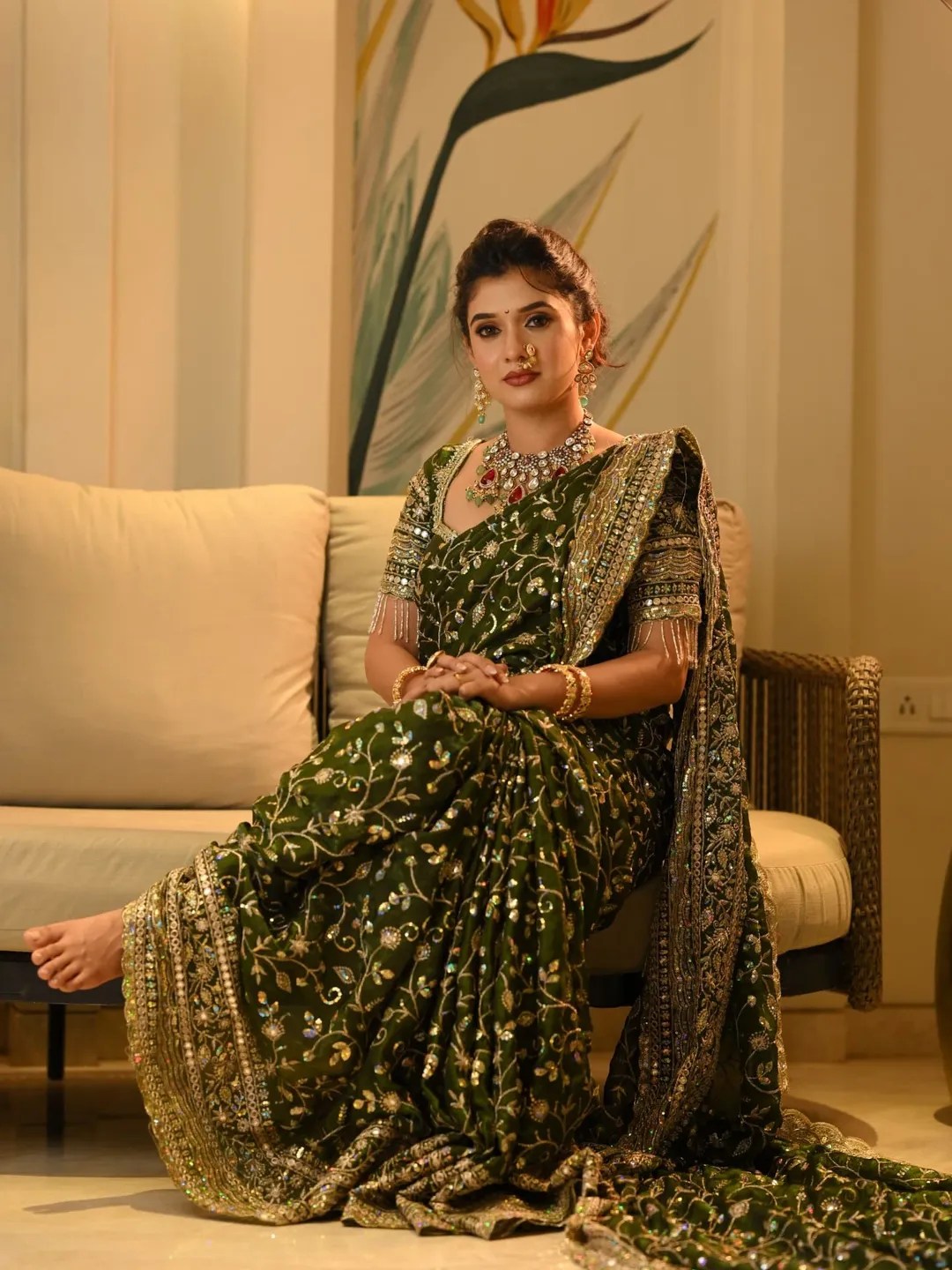 Vaishnavi Kalyankar Gaikwad Saree Look