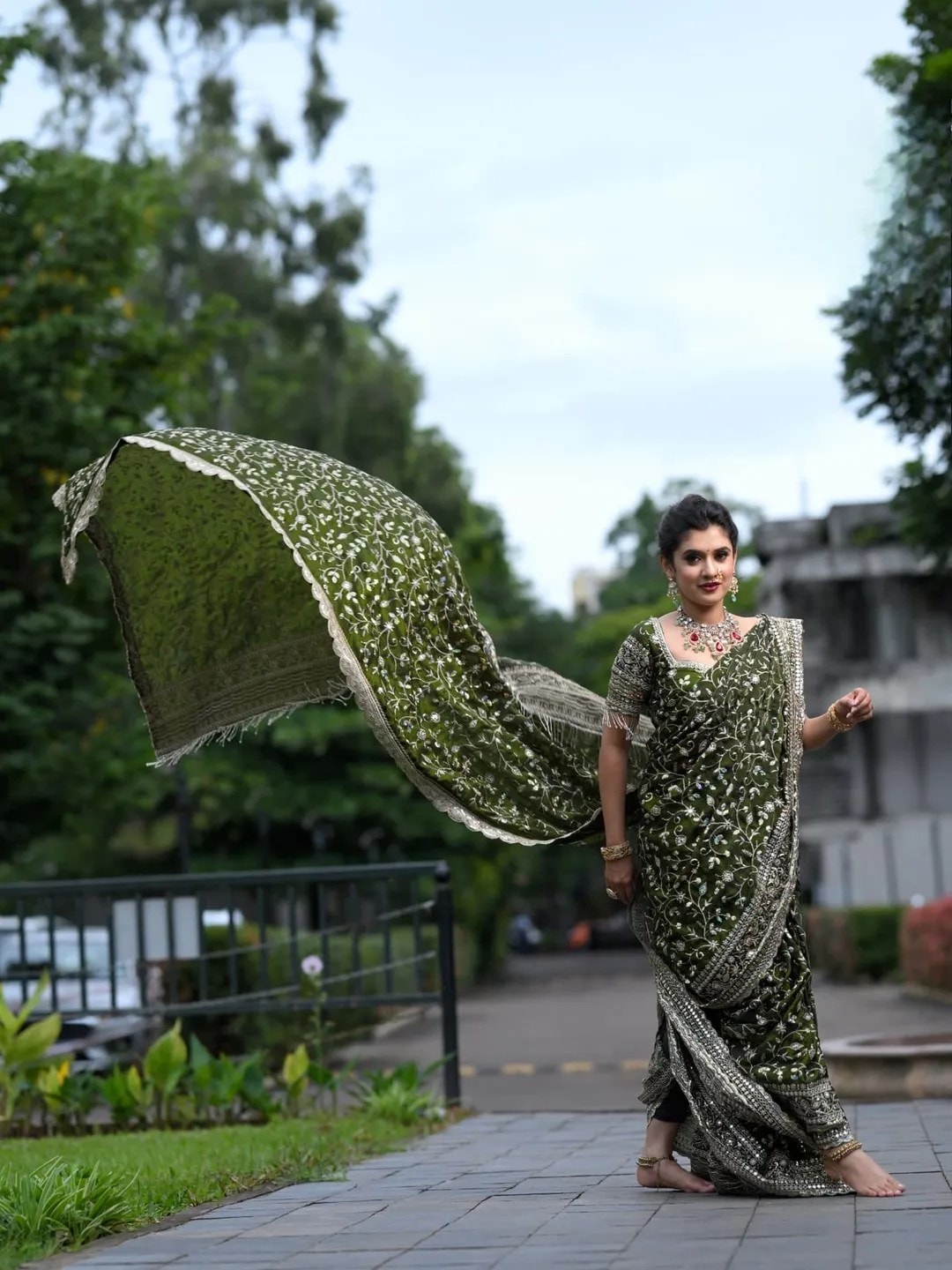 Vaishnavi Kalyankar Gaikwad Saree Look