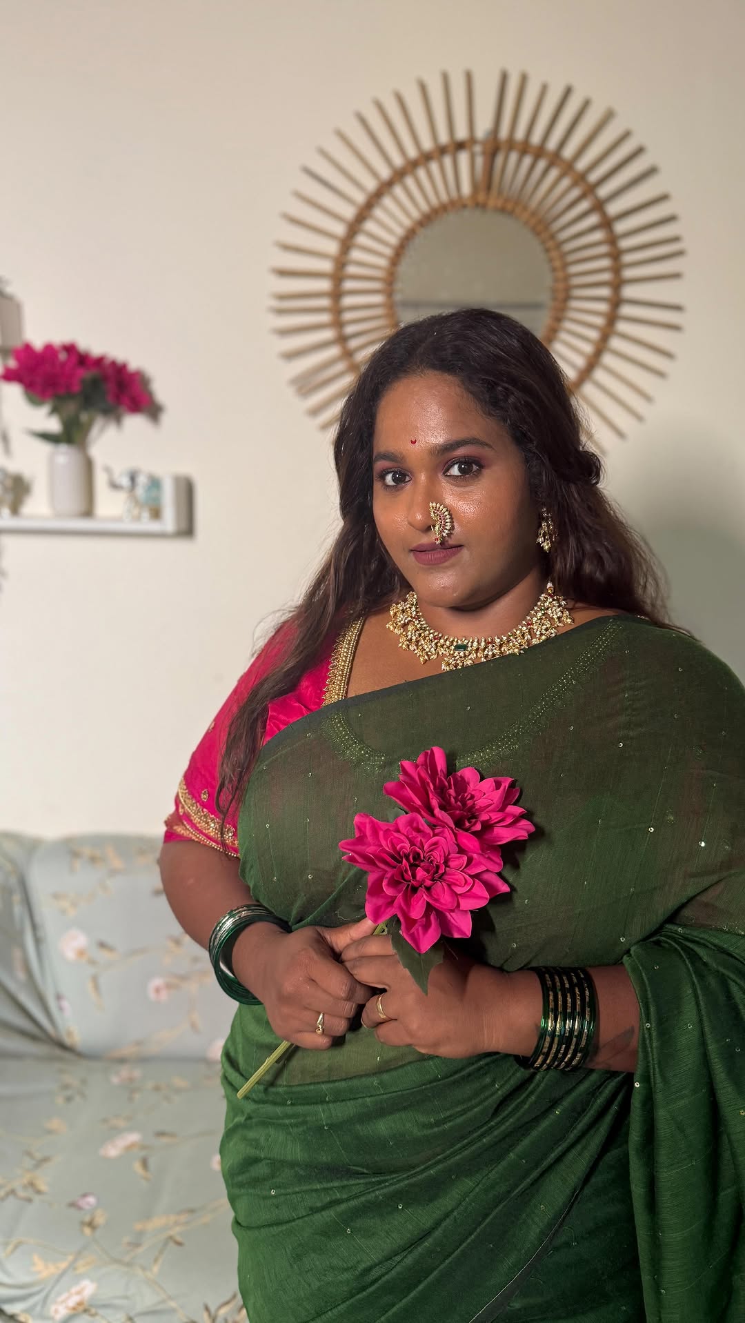 Vanita Kharat Saree Look Maharashtrachi Hasyajatra