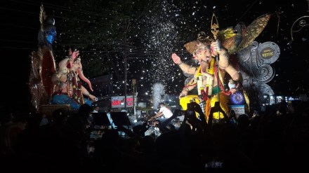 Satara Ganesh utsav, Ganesh idol procession, Ganesh utsav decorations, Satara festival events, Ganesh utsav Satara,
