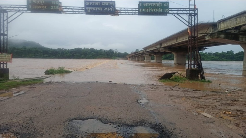 Gadchiroli heavy rain, Gadchiroli flood update, rain disruption Gadchiroli, Gadchiroli road closures,