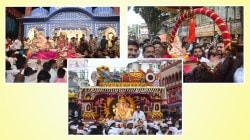 पुणे : ढोल-ताशांच्या निनादात पारंपरिक पद्धतीने गणरायाची विधीवत प्रतिष्ठापना