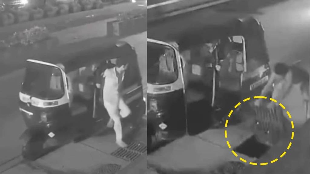 काय हा प्रकार? अंधेरीत ड्रेनेज लाइनजवळ ‘ते’ कृत्य CCTV मध्ये कैद; तो रिक्षा घेऊन पसार Viral Video पाहा!