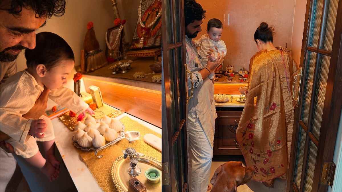 Zaheer Khan And Sagarika Ghatge Celebrates Ganesh Chaturthi 2025 with Son