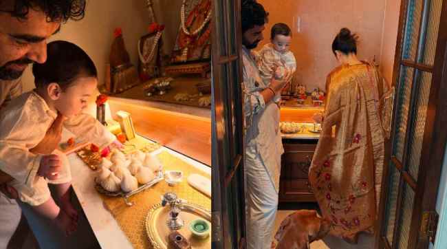 Zaheer Khan And Sagarika Ghatge Celebrates Ganesh Chaturthi 2025 with Son