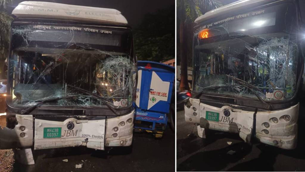 NMPT electric bus accident