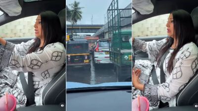 मुंबईच्या वाहतूक कोंडीवर लोकप्रिय टीव्ही अभिनेत्रीचा संताप; व्हिडीओद्वारे दाखवली परिस्थिती