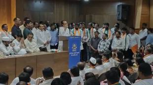 Ajit Pawar warn workers in front of MLA Shankar Mandekar