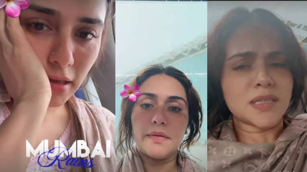 amruta khanvilkar was recite hanuman chalisa during travelling in plane