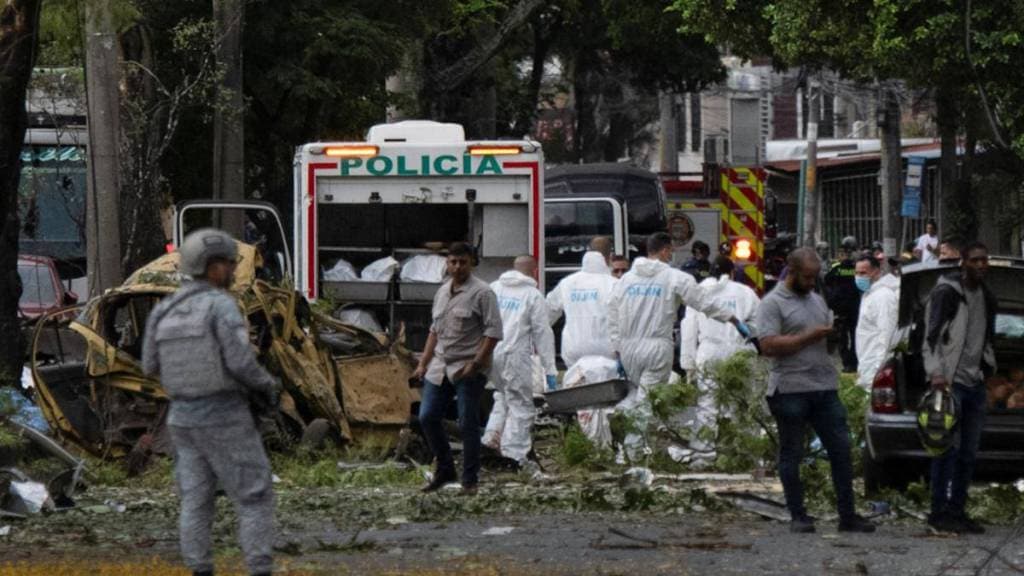 helicopter attack in Colombia