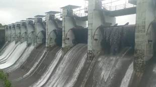 Water release from Barvi Dam