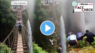 bali indonesia rope bridge collapse fact check video