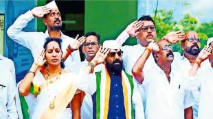 Bharat Gogawale went to Birwadi Gram Panchayat in Raigad district and hoisted the flag