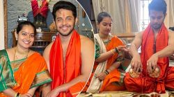 ‘बिग बॉस’ मराठी फेम अभिनेत्याच्या पत्नीची पहिली मंगळागौर! पारंपरिक लूकने वेधलं लक्ष, पाहा खास फोटो