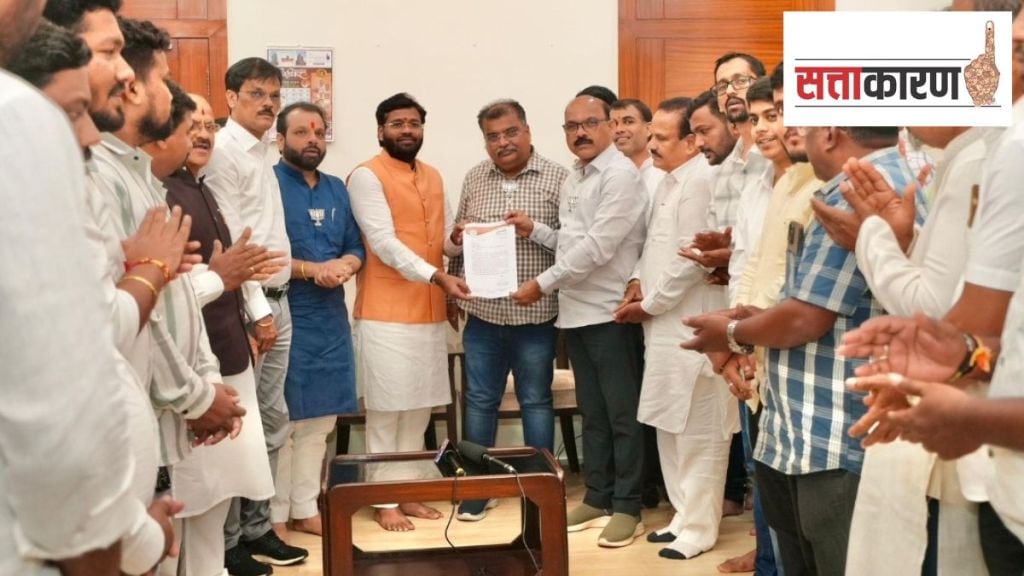 bjp strengthens vishal parab against deepak kesarkar kokan Maharashtra politics print
