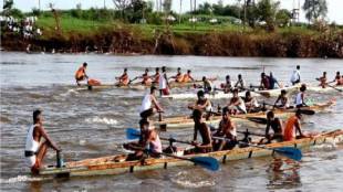 Hat trick of wins for Sangalwadi Tarun Maratha Boat Club in boat race Kolhapur news