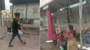 Bus stops in Vasai in worse condition
