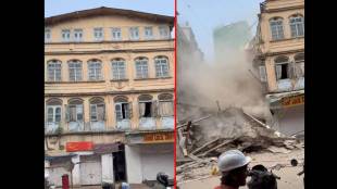Part of a post office building collapsed in Byculla