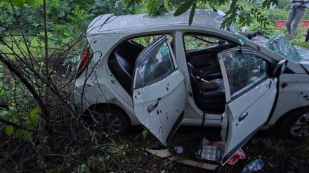 Three family members killed in tragic car accident near Amgaon in Wardha