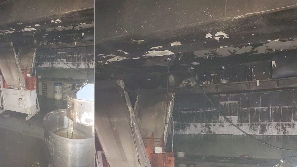 fire breaks out in bakery