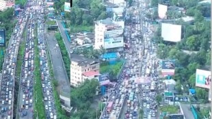 kalyan shil Road traffic jam