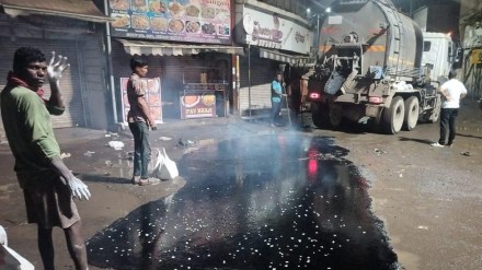 thane road potholes