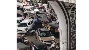 Amravati traffic jam loksatta news