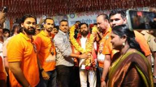 Deputy Chief Minister Eknath Shinde boosted Govinda's enthusiasm in Navi Mumbai