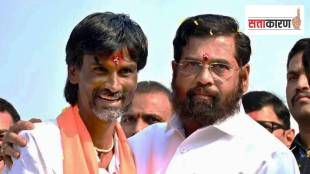 मराठा आंदोलक मनोज जरांगे पाटील आणि उपमुख्यमंत्री एकनाथ शिंदे (फोटो सौजन्य @rediff)