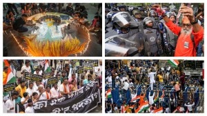 PHOTOS: आर. जी. कर बलात्कार प्रकरणाला एक वर्ष पूर्ण; पीडितेला न्याय मिळावा यासाठी नागरिकांचे आंदोलन
