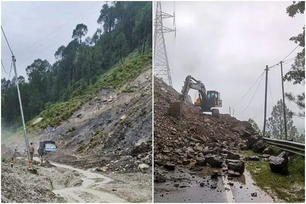हर्षिलजवळील सुखी टॉप येथे दुसरी ढगफुटीची घटना घडली. याठिकाणी आतापर्यंत कोणतीही जीवितहानी झालेली नाही, परंतु सध्या देखरेख सुरू आहे. (Photo - PTI)