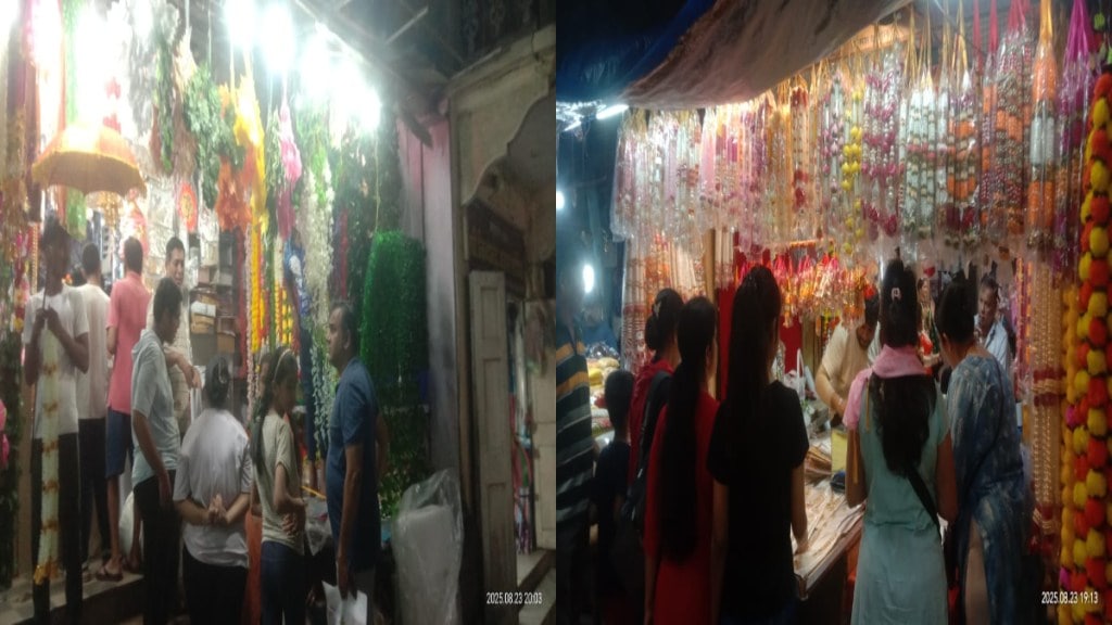 ganesh festival shopping rush returns to vasai