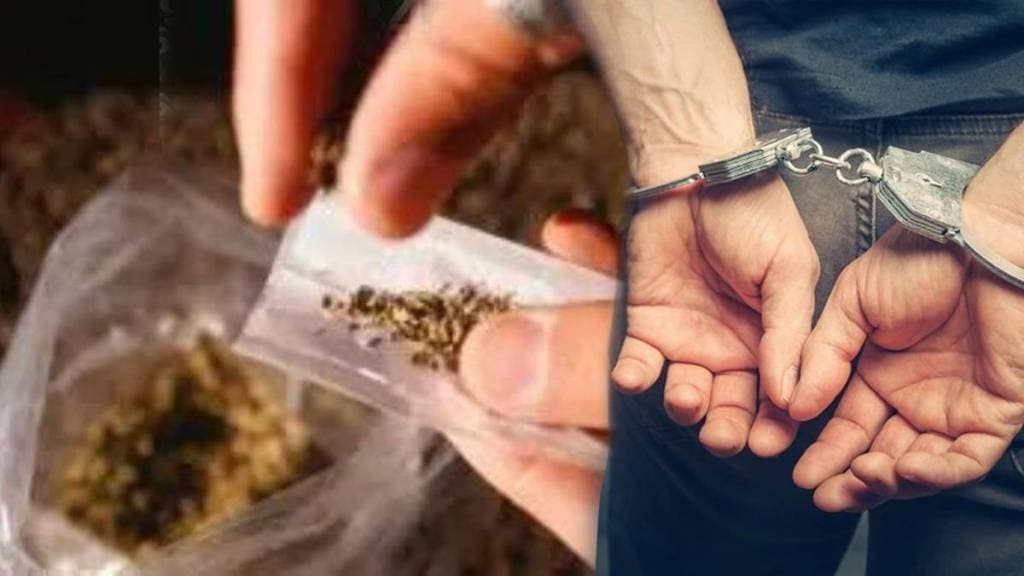 police arrested goon for Selling ganja