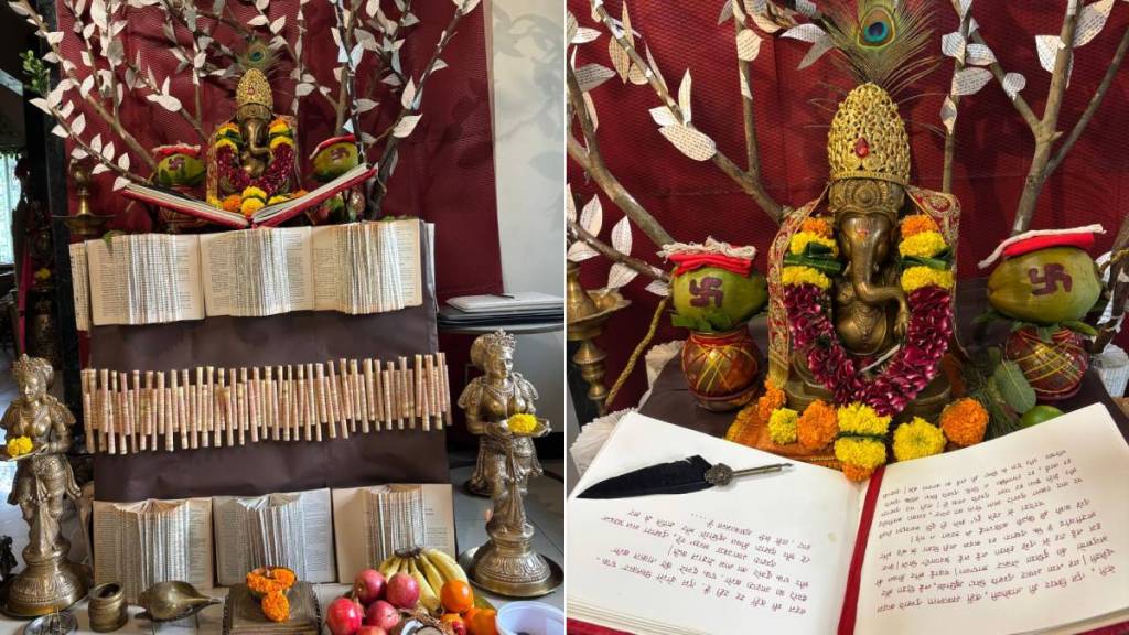 eco-friendly Ganesh decoration