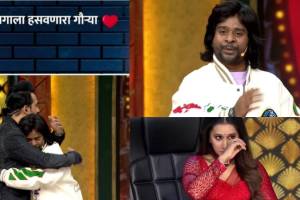 gaurav more emotional speech on chala hawa yeu dya set