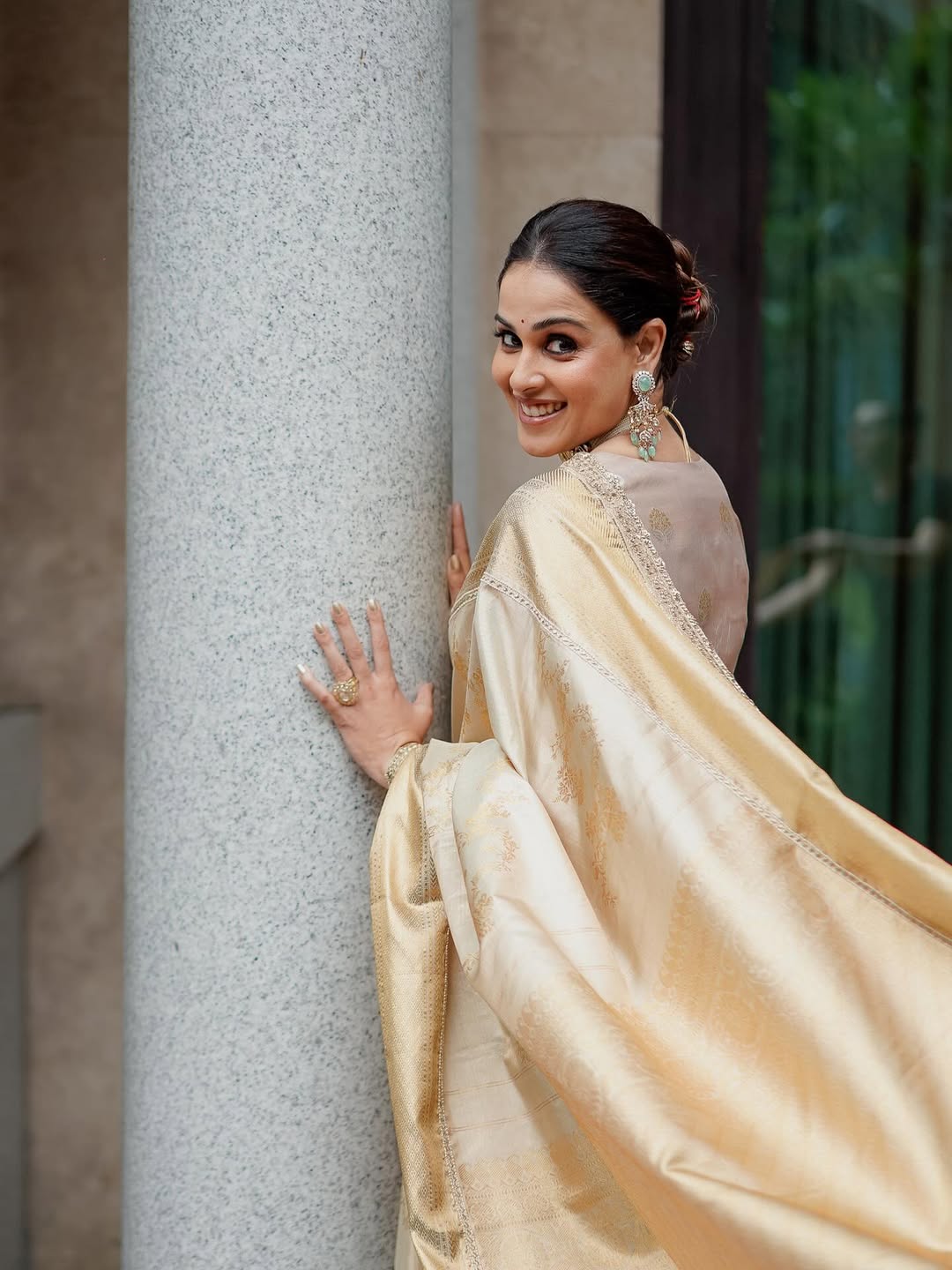 genelia and riteish deshmukh south indian look