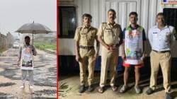 मुंबई गोवा महामार्गाच्या प्रश्नासाठी तरुणाची सत्याग्रह पदयात्रा…रस्त्याचा आढावा घेत, गोव्याच्या दिशेने चालत निघाला….