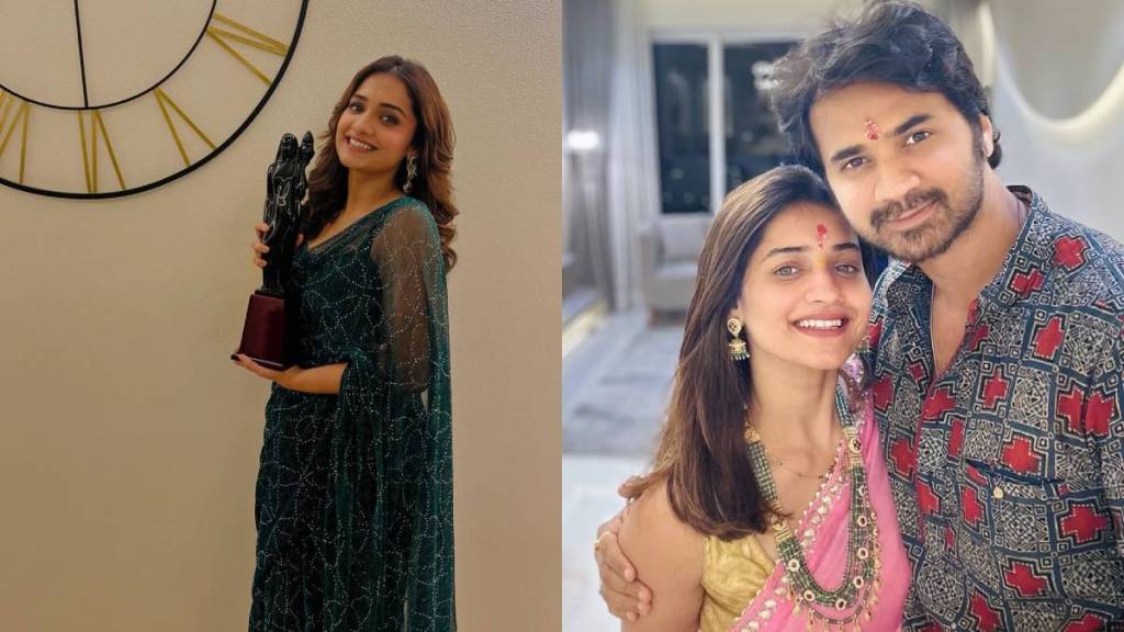 Hruta Durgule Husband Prateek Shah Praises Wife as she won the the best debutante award