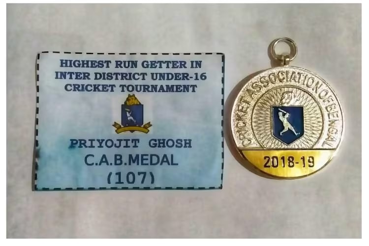 Priyajit Highest Run Getter in u-16 tournament