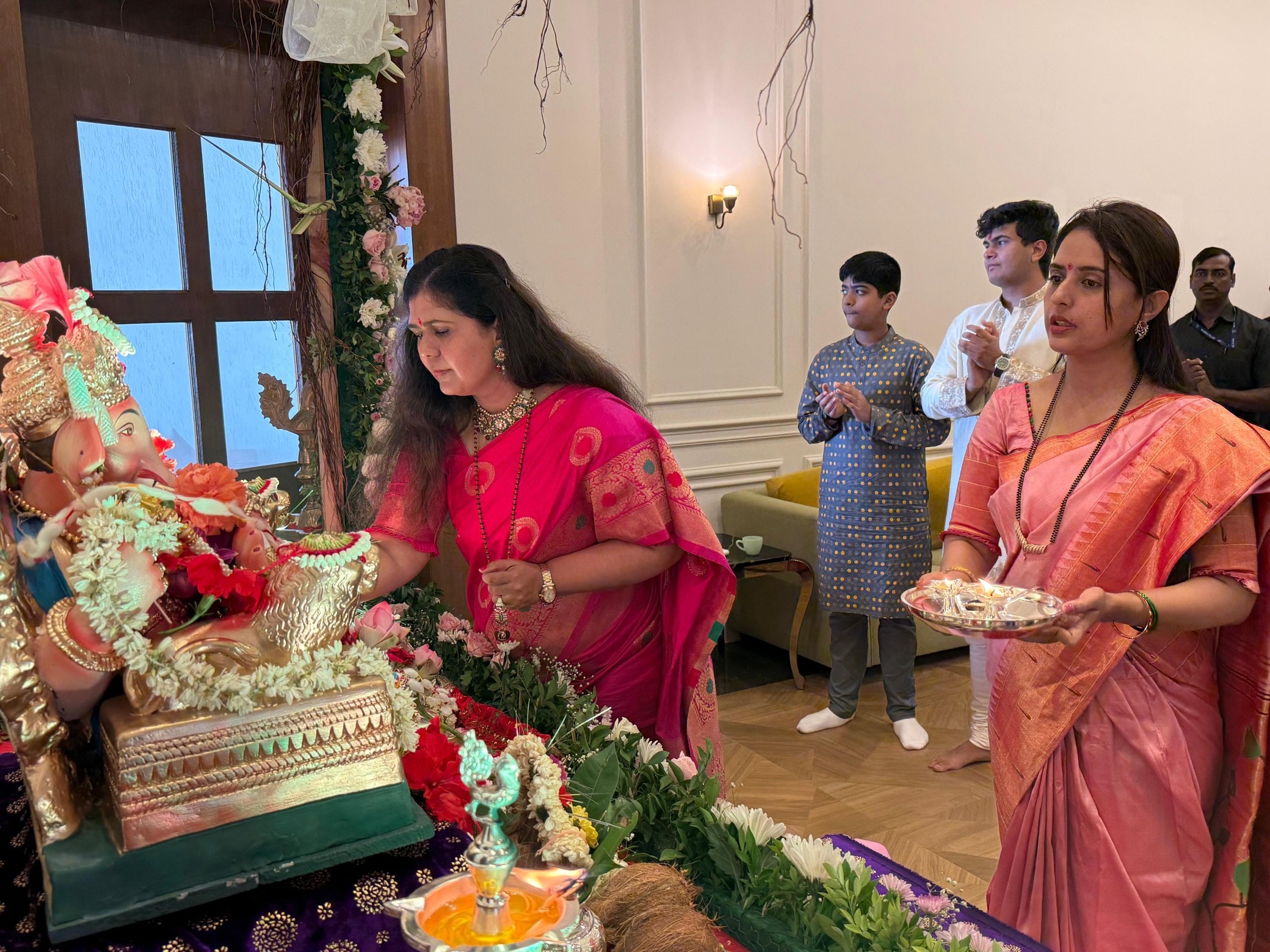 Politicians Ganesh Chaturthi celebrations 2025