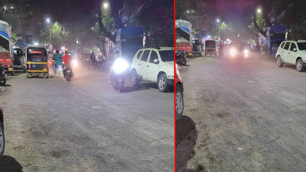 A pile of dust on Tilak Road in Dombivli.